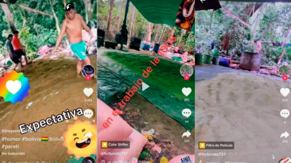 Videos en TikTok de "pisacoca" muestran trabajo ilícito en la producción de droga