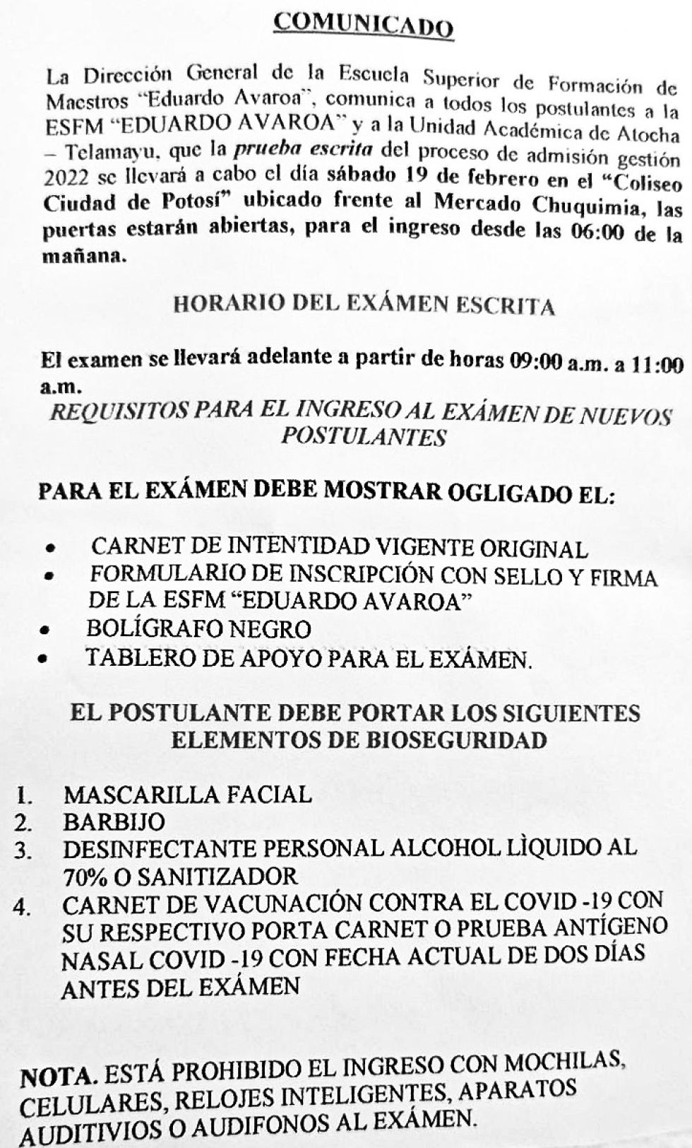 Hay cerca de 2.000 postulantes para 125 plazas para la Esfmea