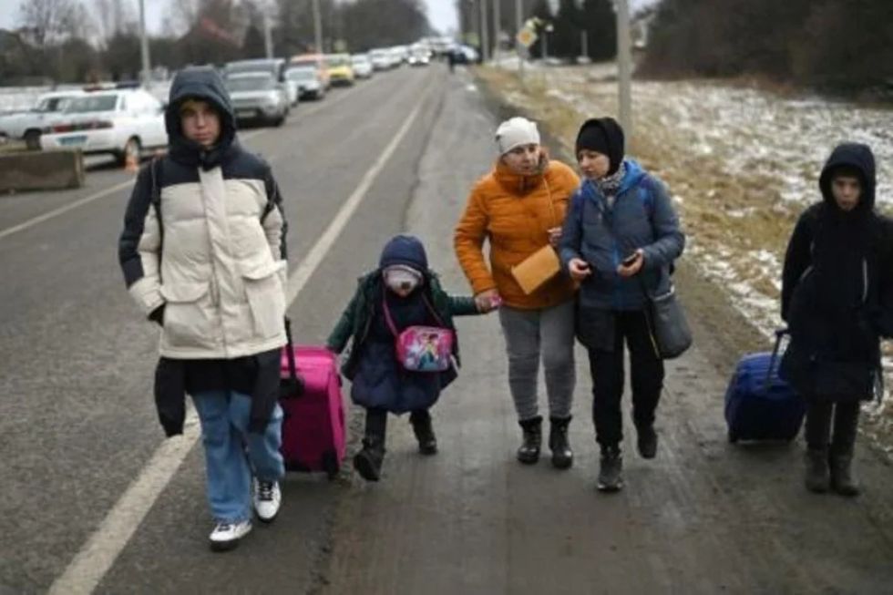 Miedo y solidaridad en la frontera entre Ucrania y Polonia