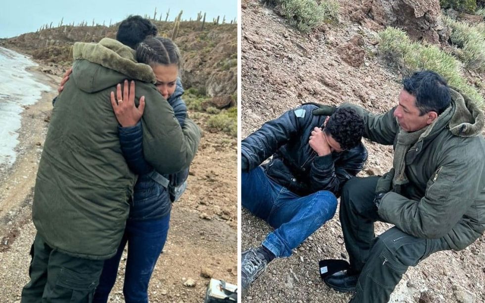 Rescatan a pareja brasileña que quedó en medio del Salar de Uyuni