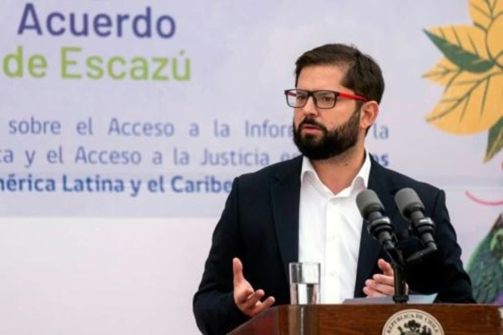 Presidente Boric envía al Congreso la adhesión de Chile a acuerdo ambiental regional