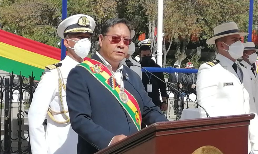Presidente Arce dice a Chile que relaciones diplomáticas sólo se podrán en el marco de la solución al tema marítimo