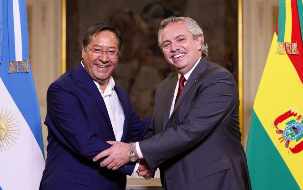 Presidente Arce se reunió con Fernández, se habló sobre el litio