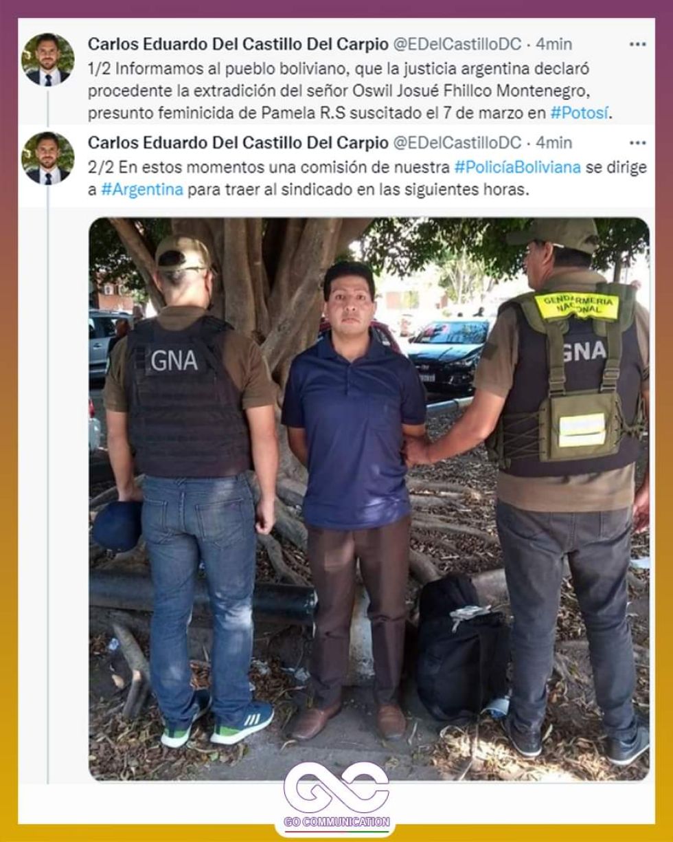 Ministro confirma extradición del presunto feminicida de Pamela