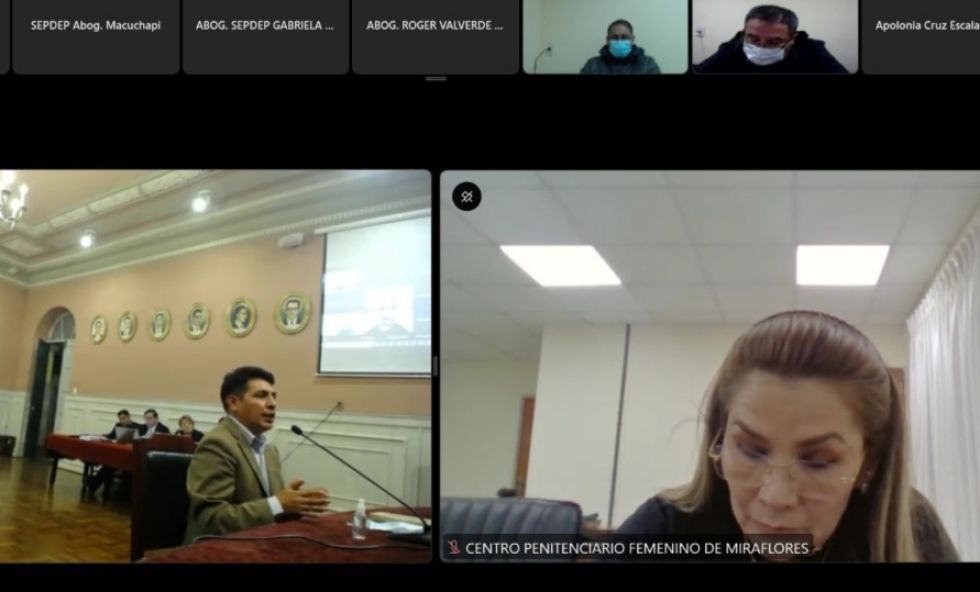 Concluye declaración de testigos de cargo y comienzan los descargos en el juicio contra Añez y otros