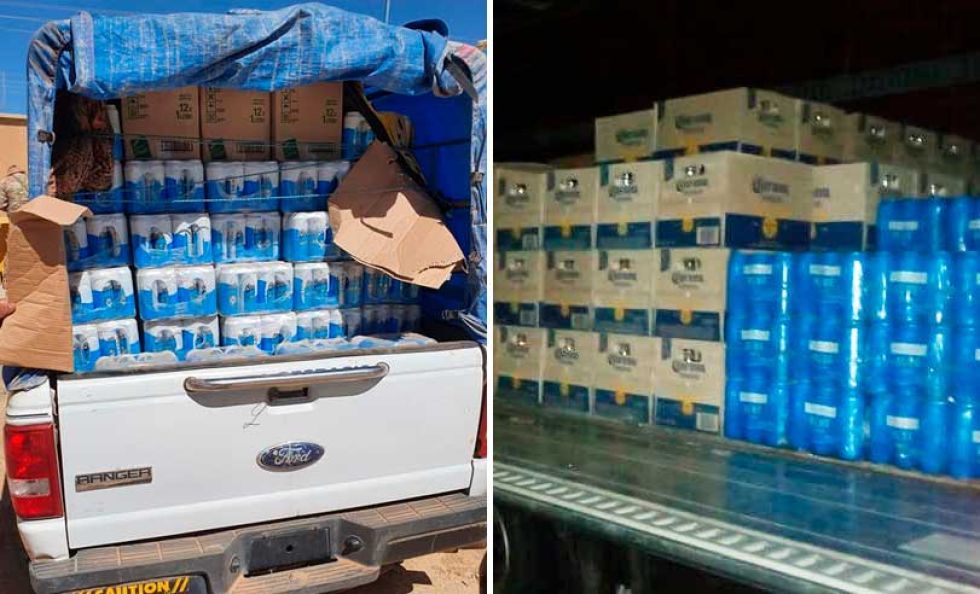 Interceptan vehículos que llevaban gran cantidad de cerveza de contrabando en Villazón