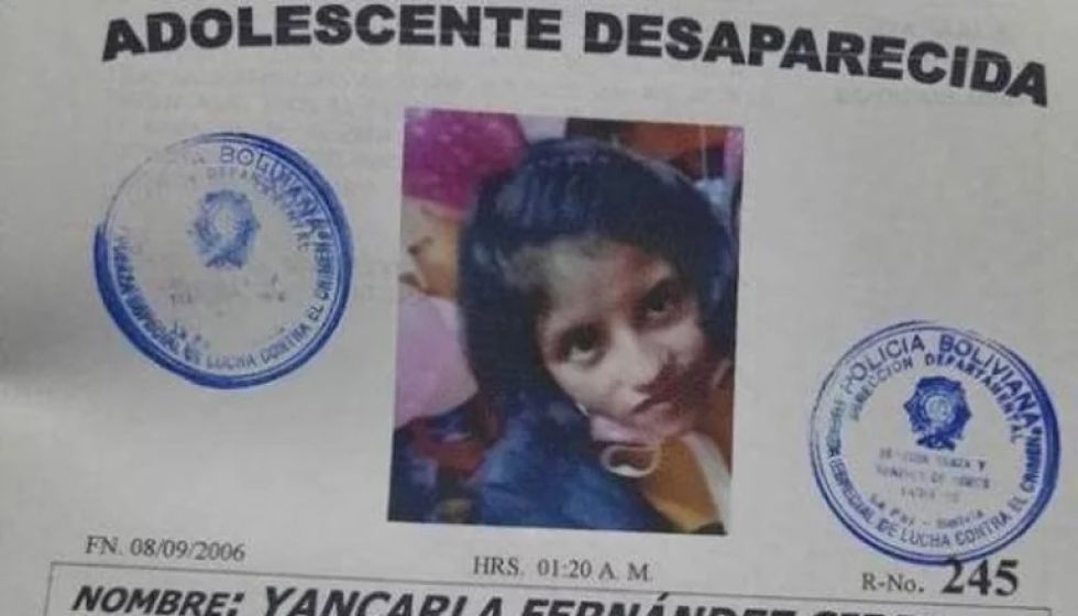 La Paz: Dictan detención preventiva a dos hombres implicados en la desaparición de Yancarla