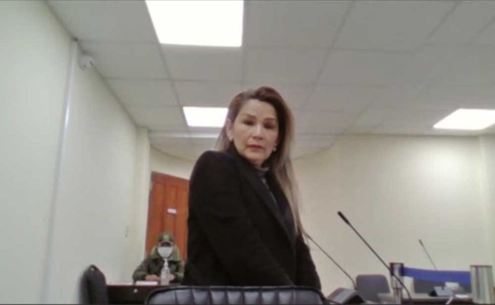 Abogados piden sentencia absolutoria para Añez en el juicio por el caso Golpe de Estado II