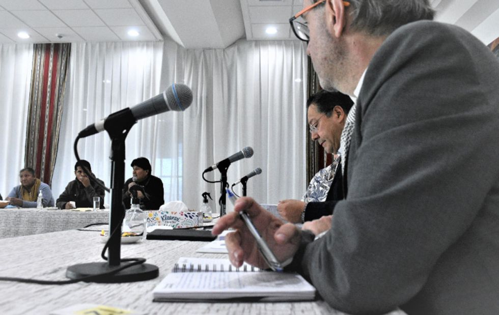Tras reunión, Evo Morales dice que las Seis Federaciones del Trópico ‘defenderán’ al gobierno de Luis Arce