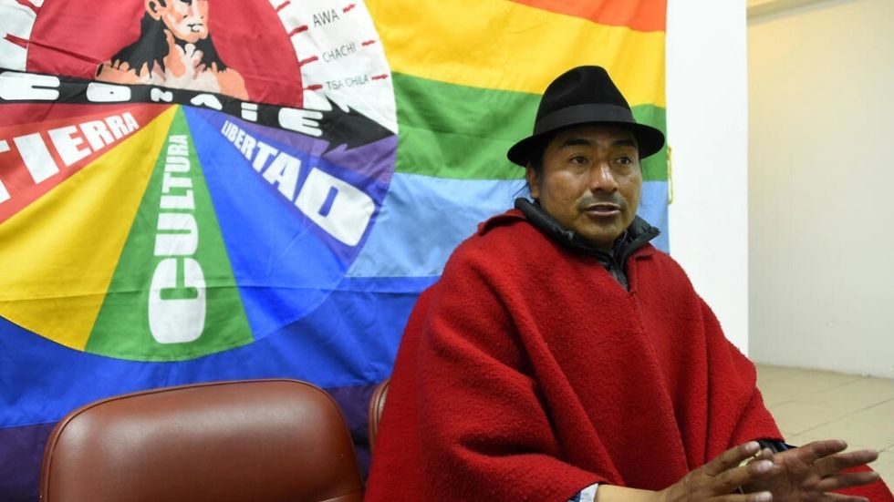 Indígena Iza anuncia "movilización indefinida" hasta que el gobierno de Ecuador ceda
