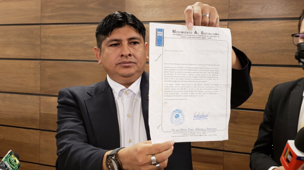 El TSE dice que no hay nada observable en la carta sobre "narcoaportes" al MAS y no abre proceso
