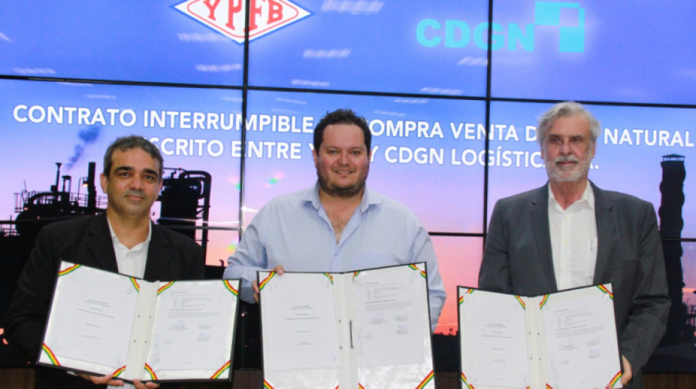 YPFB firma contrato interrumpible de venta de gas con brasileña hasta diciembre de 2023