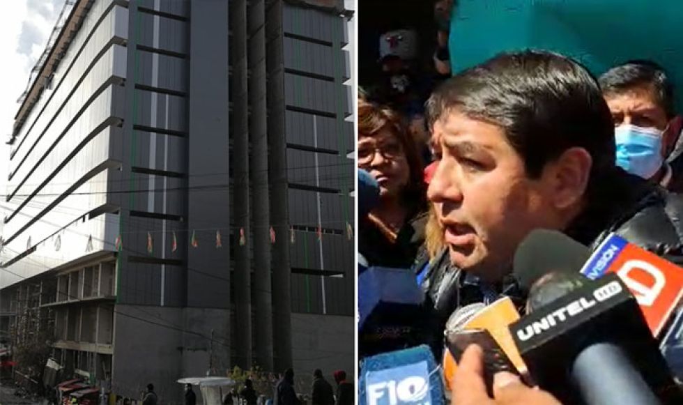 Propietario sostiene que fue ‘atentado’ el incendio en la construcción del Mall en La Paz