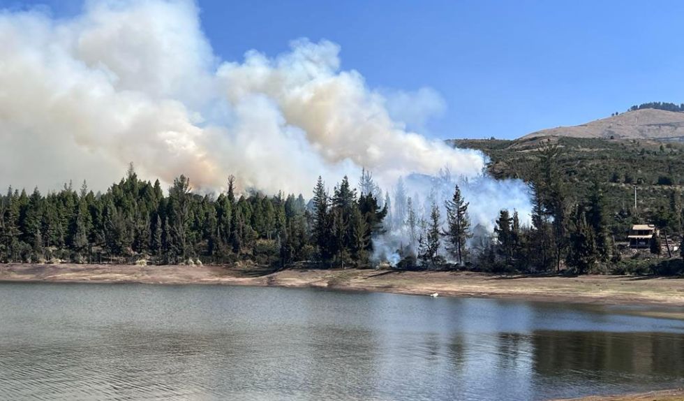 Una parrillada generó incendio forestal en Colomi, Cochabamba