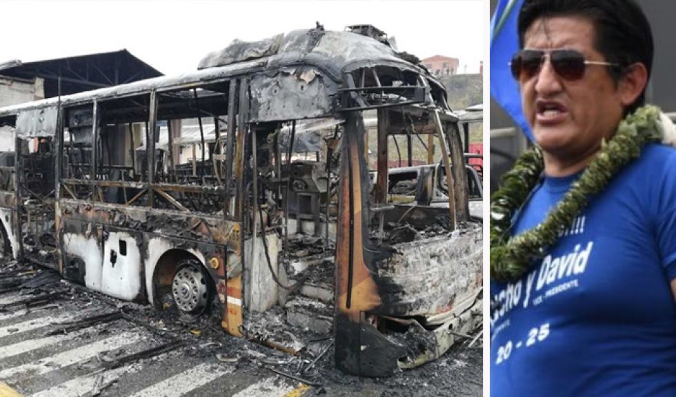 Alcaldía, disconforme con la sentencia a Jesús Vera, apelará fallo por quema de buses PumaKatari