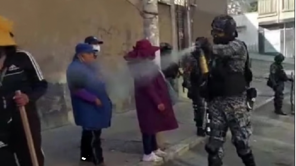 Viceministro justifica y dice que Policía siguió protocolo en la gasificación a mujer embarazada