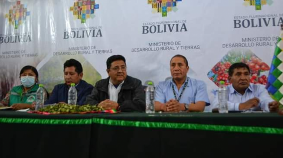 Gobierno ofrece garantías para comercializar la coca a los dos bloques de Adepcoca