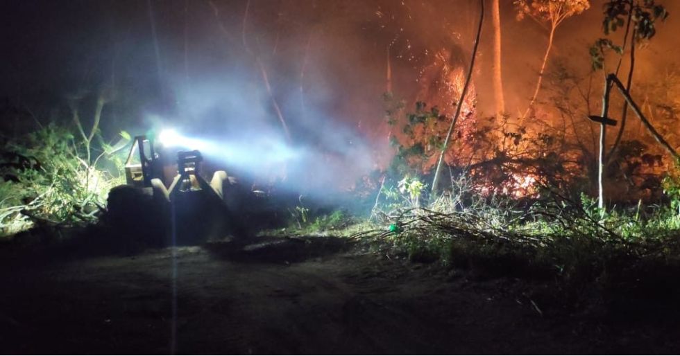 El Departamento de Santa Cruz reporta 25 puntos de incendio en 15 municipios