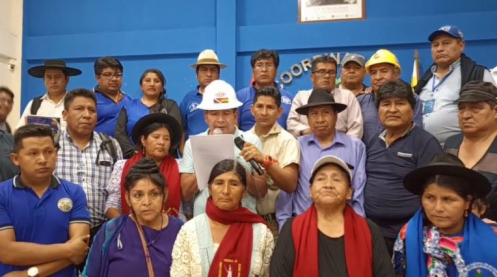 Sin dirigencia del Pacto de Unidad, organizaciones afines a Evo Morales piden a la Fiscalía reabrir caso terrorismo