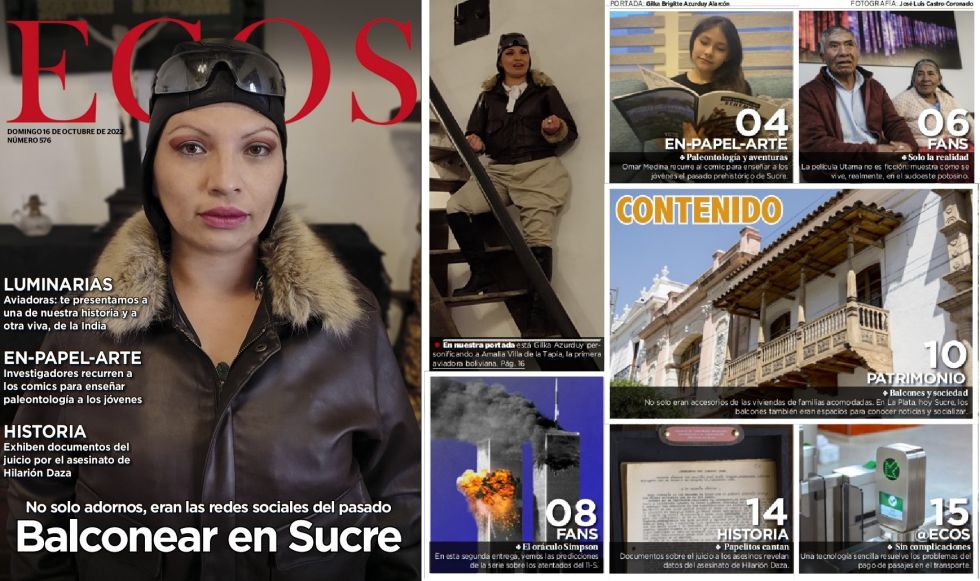 Amalia Villa de la Tapia es la figura central de la revista ECOS de este domingo