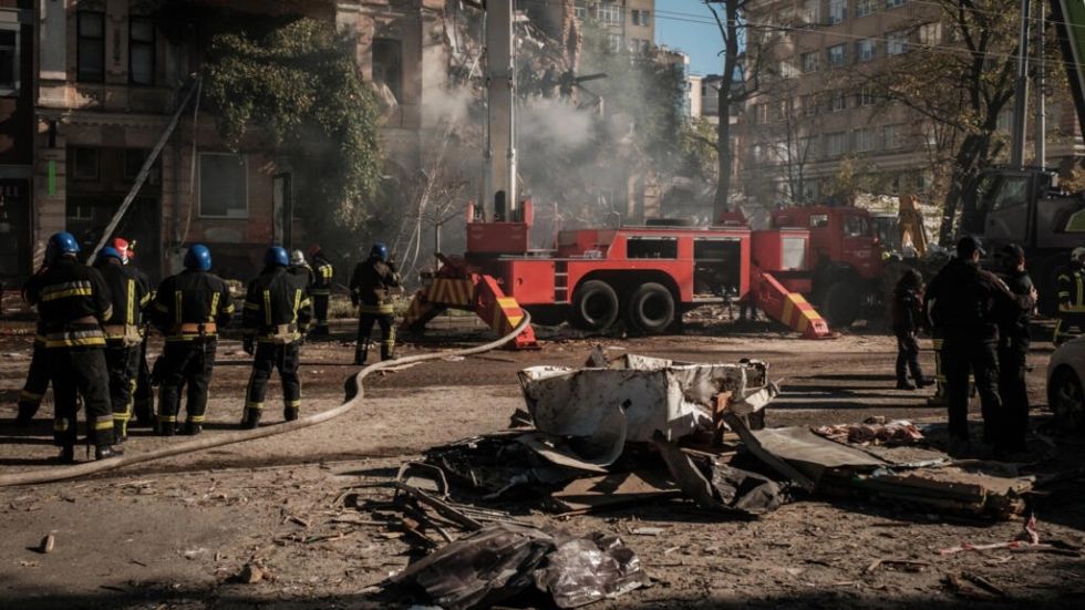 Gritos y pánico en Kiev, atacada por drones "suicidas"