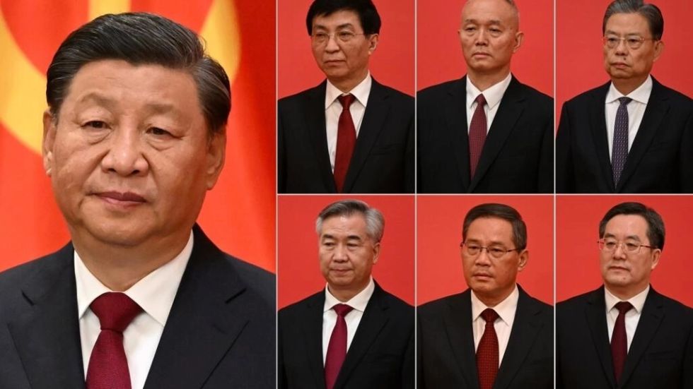 La cúpula de siete hombres que tienen el poder en China