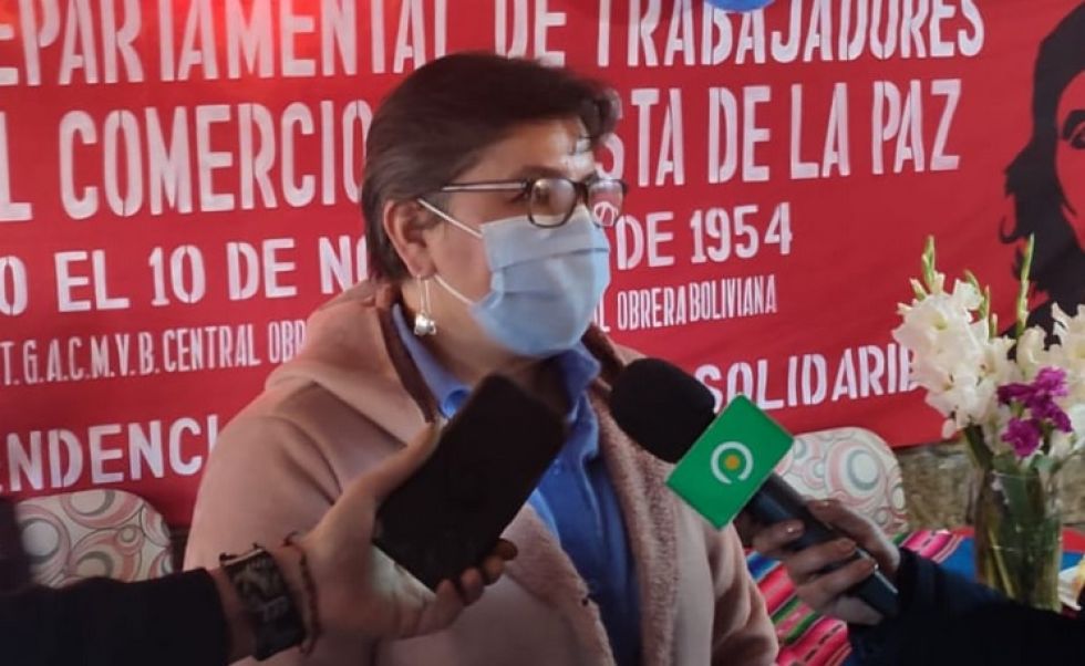 Admiten una denuncia del dirigente del magisterio urbano de La Paz contra Ministra de Trabajo