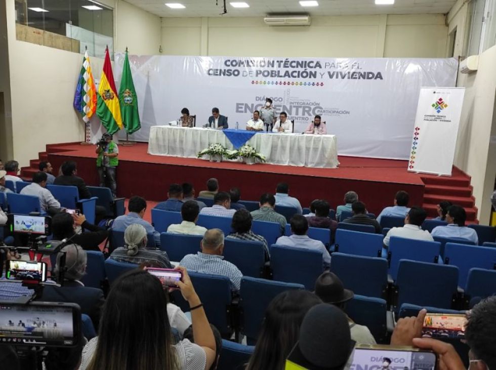 Presidente Arce promete decretar la fecha definitiva del Censo con resultado de mesa técnica