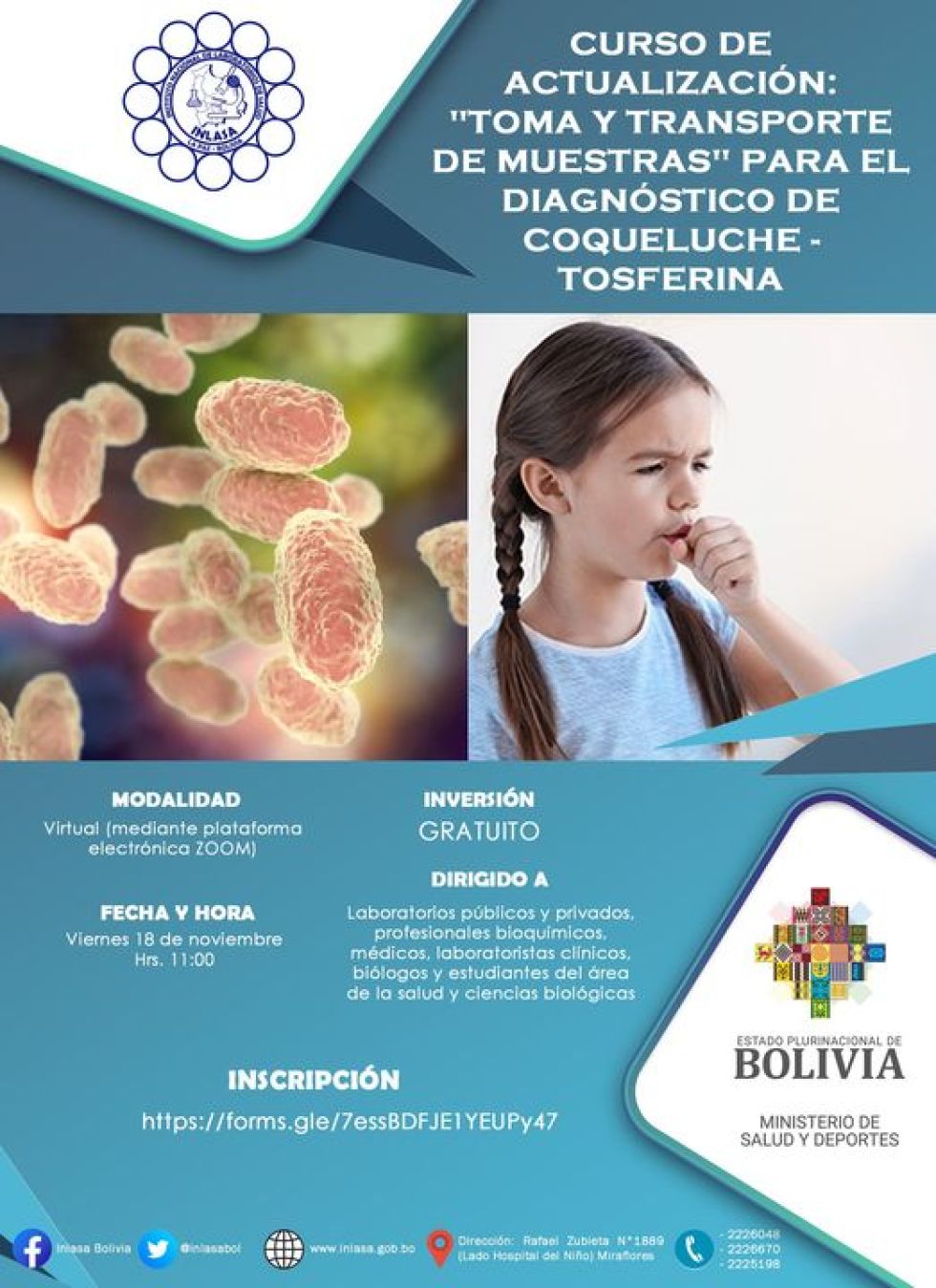 Brindan taller gratuito para identificar caso de coqueluche