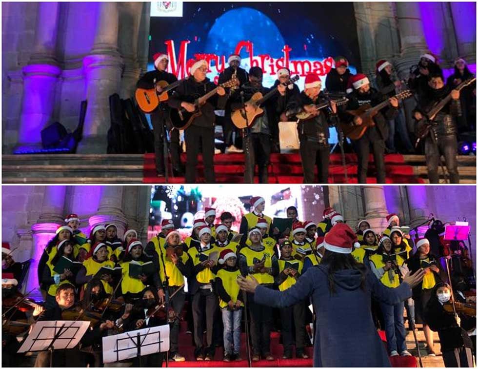 El Festival de Coros cerró la agenda de los actos municipales de la Navidad potosina
