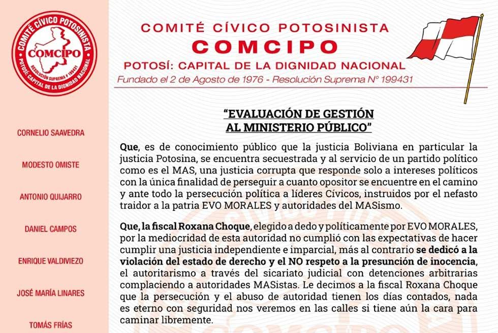 Comcipo identifica una decena de casos que quedan "impunes"