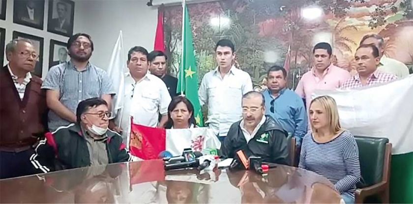 Cívicos apoyan protesta cruceña