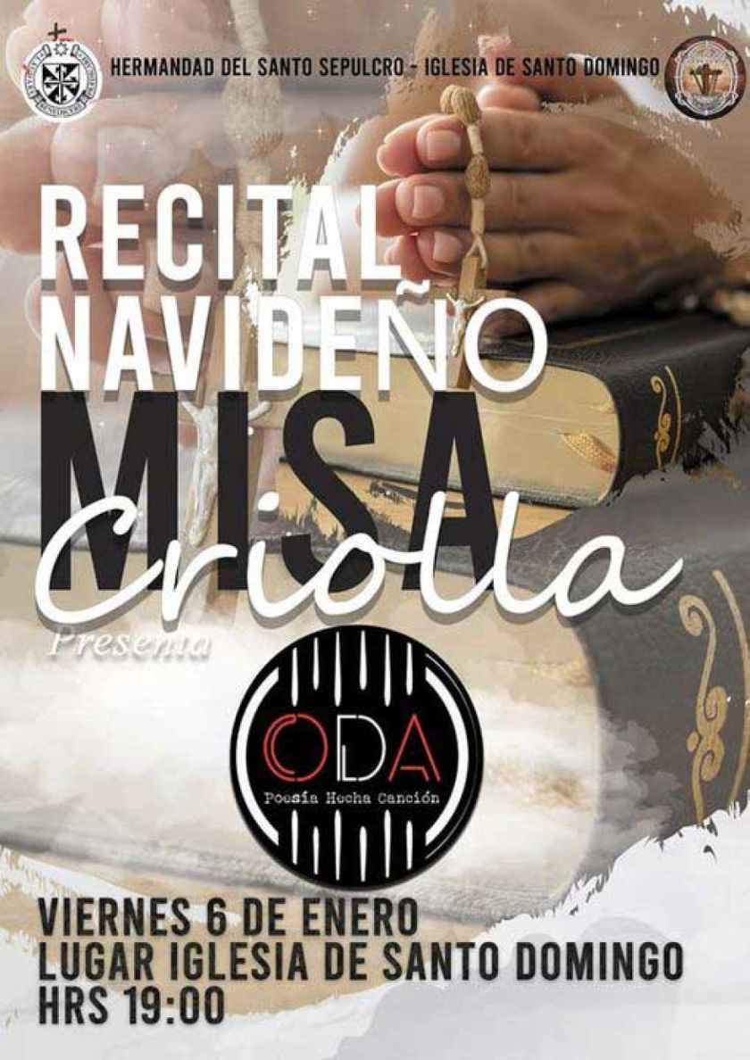 Grupo Oda interpretará la "Misa Criolla" hoy en Santo Domingo