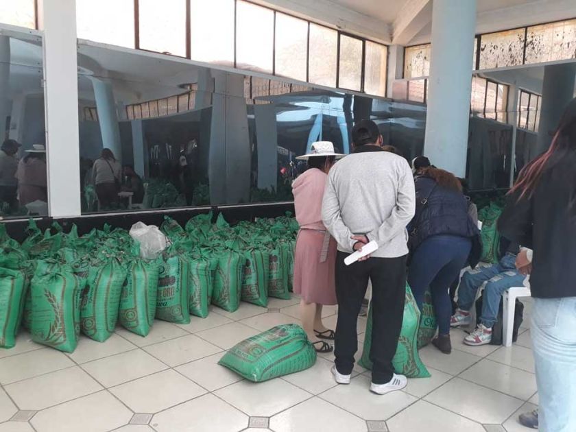 Empresa regulariza entrega de arroz para el desayuno escolar 