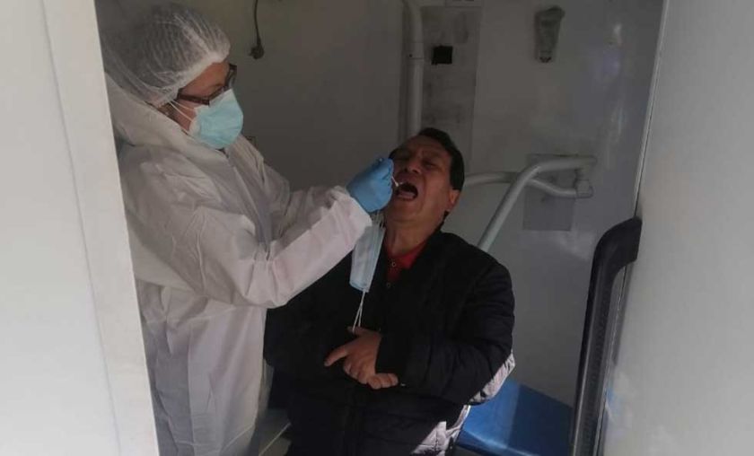 El Centro Covid Sevilla toma muestras para disgnóstico de coronavirus