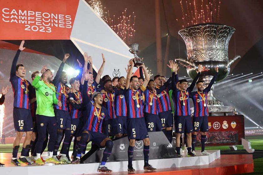 Barcelona gana 3-1 a Real Madrid y se corona campeón de la Supercopa de España