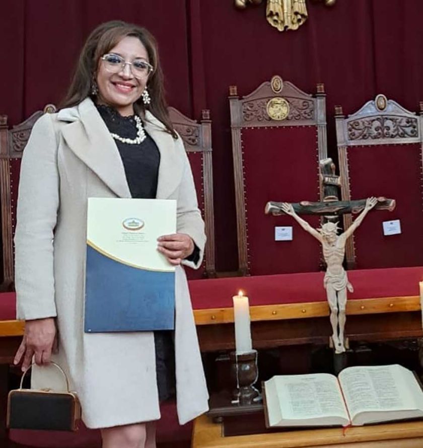 Hjovanna Alarcón es presidenta del tribunal de justicia de Potosí