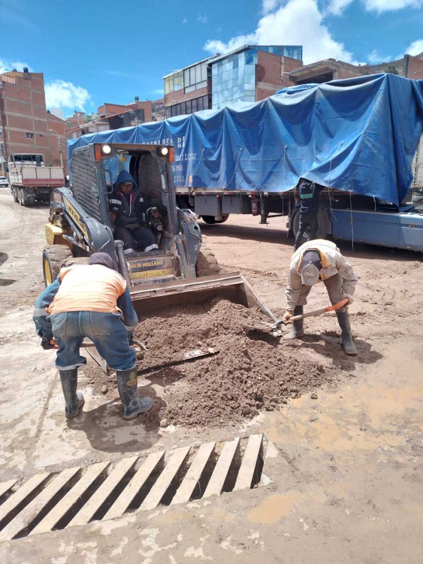 Las precipitaciones pluviales colmataron los sumideros 