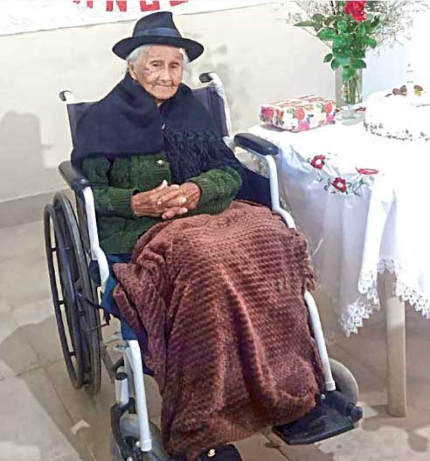 Ignacia Saravia, una culpineña con 100 años y vitalidad