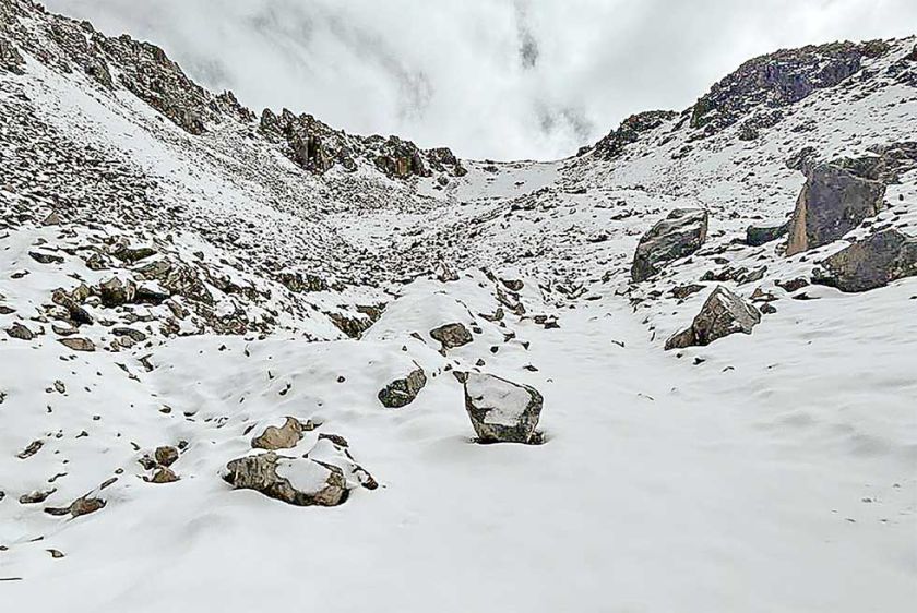 Nieve en municipios de Potosí se suma a las lluvias en el país