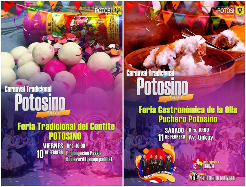 Hoy es la feria del confite y mañana del puchero potosino