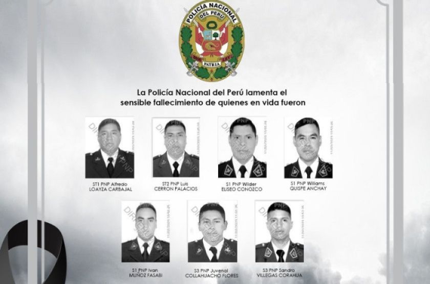 Emboscan y matan a siete policías en una zona cocalera de Perú