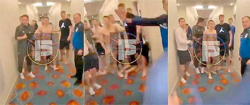 Pelea campal en un hotel