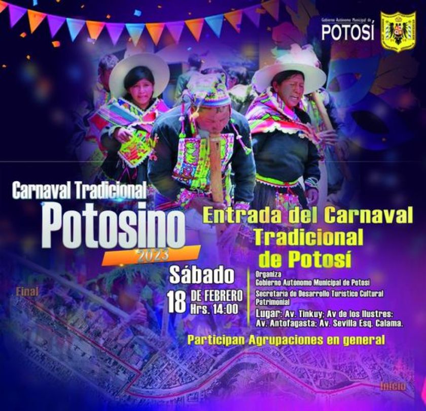 Alcaldía suspende Corso Infantil, pero esta tarde habrá entrada tradicional del Carnaval en Potosí