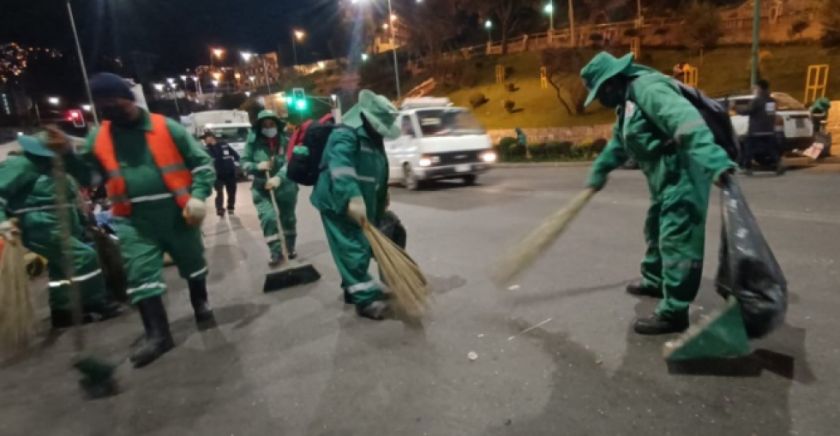 La Paz: Alcaldía recoge 2 toneladas de residuos del Corso Infantil y más de 10 de la entrada de Pepinos