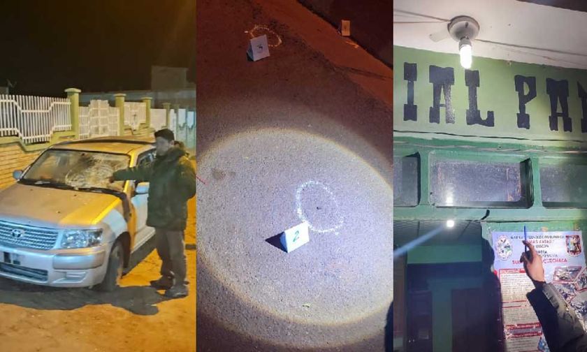 Hombres armados atacan a tiros comisaría policial y hieren a uno