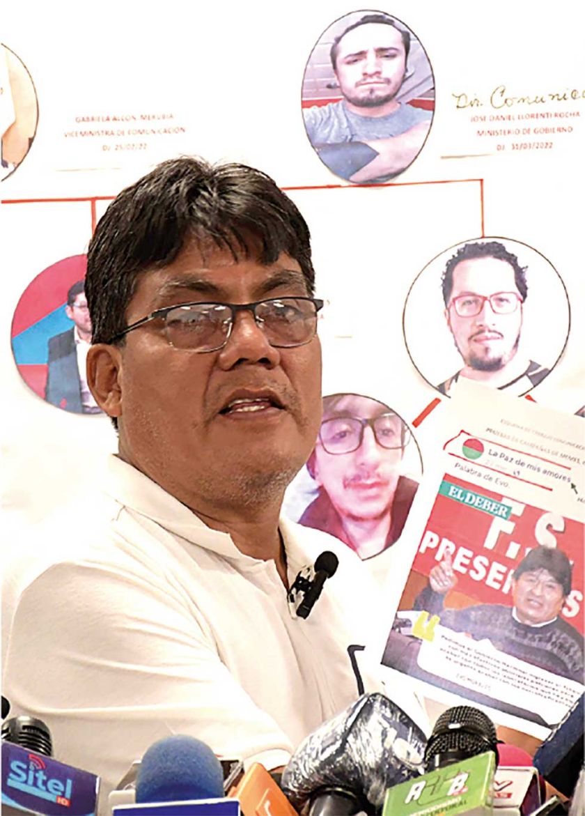 Diputado “evista” denuncia ataque con cuentas falsas