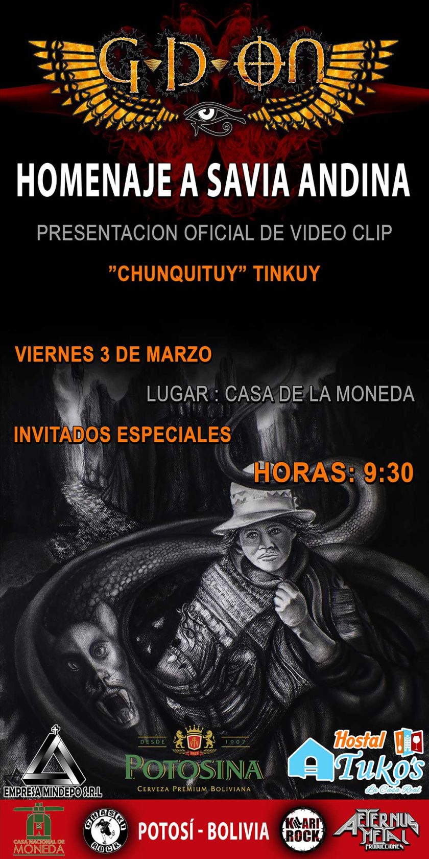 G-D-ON presenta mañana el video de Chunkituy en versión heavy metal
