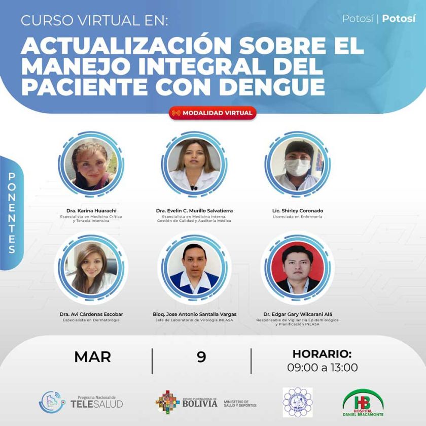 Capacitan virtualmente sobre el dengue