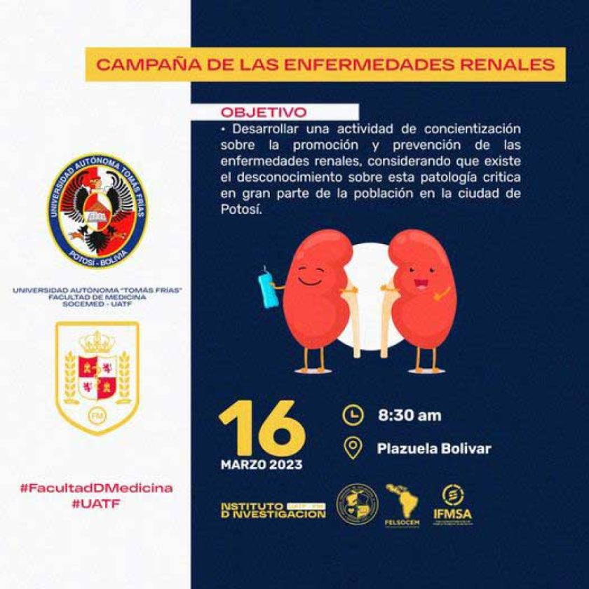Facultad de Medicina tendrá feria para cuidar los riñones